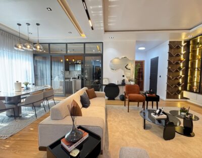 Exquisite 3 Bedroom Apartment with Swimming pool, PS5 games, Luxury Modern Interiors, Wine Cellar, Balcony and Private Chef/ Chauffeur on Request