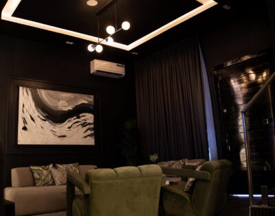 Marble & Moss Black 4 Bedroom Terrace Duplex with Snooker Board and Bathtub