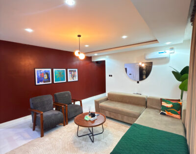 Vibrant and Colourful 1 bedroom shortlet apartment in Wuse 2