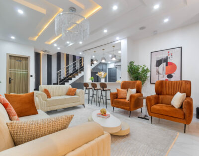 Contemporary 3 Bedroom Self Compound Duplex with Two Living Rooms, Balcony & Private Chef/ Chauffeur on Request