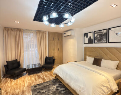 Aesthetic and classic studio shortlet apartments located in Wuse 2