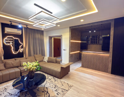 Exquisitely furnished 5 bed house in a 2 floors,Self compound with a bathtub located in Guzape.