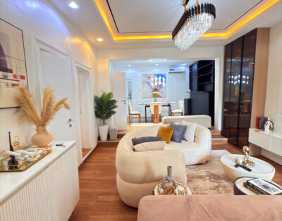 Brand new, stylishly designed to taste with a nice exterior & high security 3 bedroom Shortlet apartment in Wuse 2