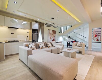 Premium New 1 Bedroom Loft Apartment with Swimming Pool, PS5 games, Outdoor lounge, Soccer Table in a serene and secured environment