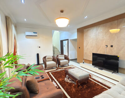 Very spacious and beautiful 3 bedroom shortlet duplex with 2 balconies located in Jahi.