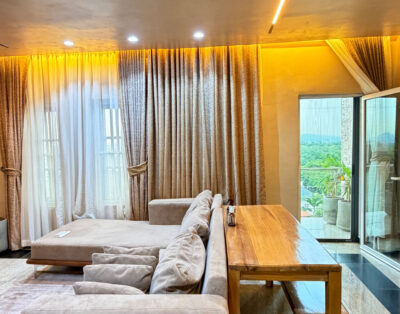 2 Bed Shortlet Maitama · Golden Hour Balcony