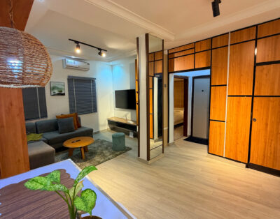 1 bed Shortlet Maitama · Bar Seating & Cozy Sitout