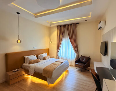 1 Bed Shortlet Maitama · Modern with Balcony & Gym — ₦125k/night